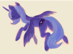 Size: 2048x1521 | Tagged: safe, artist:4rceus, princess luna, alicorn, pony, g4, female, mare, s1 luna, solo