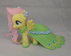 Size: 3126x2451 | Tagged: safe, artist:sanadaookmai, fluttershy, pony, g4, clothes, craft, dress, gala dress, irl, photo, solo, toy