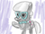 Size: 256x192 | Tagged: safe, artist:ジャドルー＝アフトン王国, silver spoon, earth pony, pony, g4, 1000 hours in ms paint, digital art, female, filly, foal, gesture, lowres, picture for breezies, raised hoof, solo