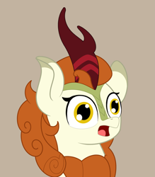 Size: 5153x5894 | Tagged: artist needed, source needed, safe, autumn blaze, kirin, g4, brown background, simple background, solo