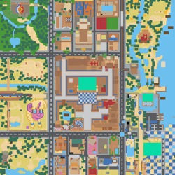 Size: 990x990 | Tagged: safe, oc, oc:caramel malt, pony town, digital art, map, pixel art, pony town events, ponyville ciderfest 2024