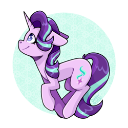 Size: 2894x2894 | Tagged: safe, artist:jellysketch, starlight glimmer, pegasus, pony, g4, smiling, solo