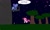 Size: 1250x750 | Tagged: safe, pinkie pie, princess luna, alicorn, earth pony, pony, g4, collect cupcakes lick ponies, dialogue, female, flash game, mare, night, outdoors, platformer, stars, tree, youtube link