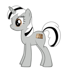 Size: 440x445 | Tagged: artist needed, dead source, safe, oc, oc only, oc:badluck dice, pony, unicorn, female, horn, mare, prpg, simple background, solo, unicorn oc, white background