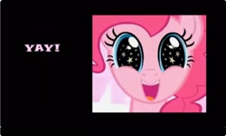 Size: 1252x750 | Tagged: safe, pinkie pie, earth pony, pony, g4, collect cupcakes lick ponies, female, flash game, happy, mare, smiling, solo, youtube link