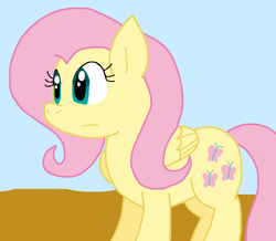 Size: 872x760 | Tagged: safe, artist:cmara, fluttershy, pegasus, pony, g4, female, outdoors, solo