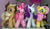 Size: 1065x612 | Tagged: safe, applejack, fluttershy, pinkie pie, rarity, oc, earth pony, original species, pegasus, plush pony, pony, unicorn, commission, emergency, horn, indoors, irl, photo, plushie