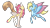 Size: 1280x707 | Tagged: safe, artist:furtoodie, oc, oc only, oc:julie, oc:sunshine, hybrid, pegasus, pony, colored wings, female, height difference, long legs, mare, simple background, thin, transparent background, two toned wings, wings