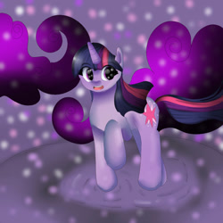 Size: 894x894 | Tagged: safe, artist:fuyukinokoorin, twilight sparkle, pony, unicorn, g4, horn, solo