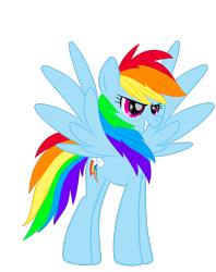 Size: 1844x2330 | Tagged: safe, artist:blade feather, artist:xinjinjumin2512292, rainbow dash, pegasus, pony, g4, female, long legs, mare, simple background, solo, spread wings, transparent background, wings