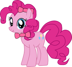 Size: 885x830 | Tagged: safe, artist:supermalikj, pinkie pie, earth pony, pony, g4, bowtie, female, mare, simple background, solo, transparent background