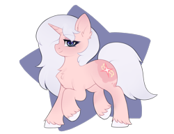 Size: 2600x2000 | Tagged: safe, artist:alunedoodle, oc, oc only, pony, unicorn, female, horn, looking at you, mare, smiling, smiling at you, solo, trotting, unshorn fetlocks