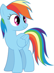 Size: 3000x4072 | Tagged: safe, artist:dashiesparkle, rainbow dash, pegasus, pony, g4, griffon the brush off, my little pony: friendship is magic, .svg available, female, mare, simple background, solo, transparent background, vector