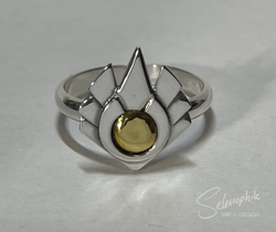 Size: 2176x1830 | Tagged: safe, artist:selenophile, g5, crystal, earth pony crystal, gold, irl, jewelry, pegasus crystal, photo, ring, silver, unicorn crystal, unity crystals