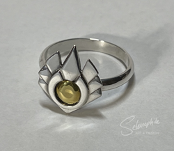 Size: 2217x1924 | Tagged: safe, artist:selenophile, g5, crystal, defictionalization, earth pony crystal, gold, irl, jewelry, pegasus crystal, photo, ring, silver, unicorn crystal, unity crystals