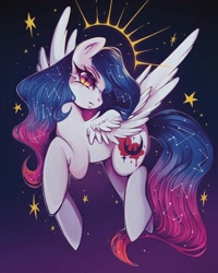 Size: 1440x1800 | Tagged: safe, artist:faelitha, oc, pegasus, pony, cute, digital art, illustration, procreate app, scarteldusk, stars