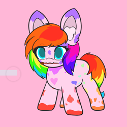 Size: 1927x1927 | Tagged: safe, artist:sodapop sprays, oc, oc only, oc:painterly, earth pony, pony, commission, paintbrush, simple background, solo, ych result