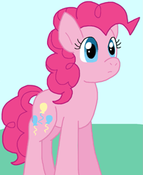 Size: 739x904 | Tagged: safe, artist:cmara, pinkie pie, earth pony, pony, g4, female, outdoors, solo