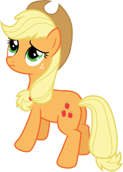 Size: 3000x4156 | Tagged: safe, artist:cloudy glow, applejack, earth pony, pony, g4, my little pony: friendship is magic, the crystal empire, applejack's hat, cowboy hat, female, hat, mare, simple background, solo, transparent background, vector