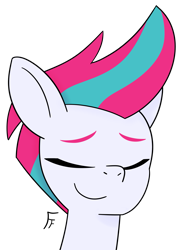 Size: 2211x3028 | Tagged: safe, artist:frownfactory, zipp storm, pegasus, pony, g5, my little pony: tell your tale, eyes closed, female, mare, simple background, smiling, solo, transparent background, vector