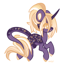 Size: 392x390 | Tagged: safe, artist:apieceofkimmy, oc, oc only, oc:sequin sparkles (ice1517), pony, unicorn, female, grin, horn, leonine tail, mare, markings, simple background, smiling, solo, tail, transparent background, unshorn fetlocks