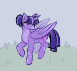 Size: 957x890 | Tagged: safe, artist:hederacea, twilight sparkle, alicorn, g4, pastel, purple, purple mane, redesign, soft, soft shading, spots, spotted, twilight sparkle (alicorn)