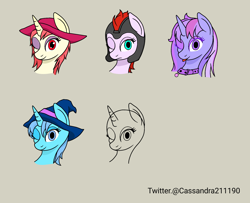 Size: 1600x1300 | Tagged: safe, artist:cassandra211190, oc, oc:alessandro, oc:ilya, dragon, earth pony, pony, unicorn, dragon oc, horn