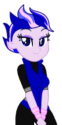 Size: 392x787 | Tagged: safe, artist:robertsonskywa1, human, equestria girls, g4, arcee, breasts, clothes, equestria girls-ified, female, photo, simple background, solo, transformers, transformers prime, transparent background