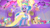 Size: 1920x1080 | Tagged: safe, screencap, berries (g5), dazzle feather, delightful trifle, feather clips, grassy hills, izzy moonbow, jazz hooves, lemon gear, minty skylark, paisley bluebell, plum library, rocky riff, skye silver, sundae (g5), windy, pegasus, pony, unicorn, g5, got to trot, my little pony: tell your tale, leak, spoiler:g5, spoiler:my little pony: tell your tale, spoiler:tyts02e24, alternate hairstyle, beautiful, clothes, competition, crowd, dress, flying, glowing, horn, indoors, izzy rainbow, male, mane melody, not an official released, queen bee, queen bee izzy, solo focus, stallion, turned head, unshorn fetlocks