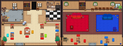 Size: 2100x790 | Tagged: safe, pony town, dergun town, forgotten home, indoors, no pony