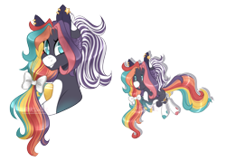 Size: 2290x1627 | Tagged: safe, artist:furtoodie, oc, oc:prismatic star, earth pony, pony, bust, female, mare, portrait, simple background, solo, transparent background