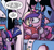 Size: 1592x1471 | Tagged: safe, artist:agnes garbowska, idw, official comic, princess cadance, twilight sparkle, alicorn, friends forever #30, g4, my little pony: friends forever, bedroom, cropped, dialogue, duo, female, hair curlers, mare, speech bubble, twilight sparkle (alicorn)