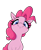 Size: 1100x1350 | Tagged: safe, artist:aquaticvibes, pinkie pie, earth pony, pony, g4, cute, diapinkes, female, looking at you, looking down, looking down at you, simple background, solo, transparent background