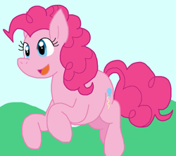 Size: 993x882 | Tagged: safe, artist:cmara, pinkie pie, earth pony, pony, g4, female, outdoors, solo