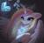 Size: 2028x2000 | Tagged: safe, artist:anku, princess cadance, alicorn, pony, g4, high res, makeup, mirror universe, solo