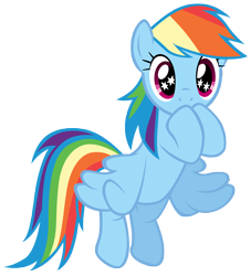 Size: 7000x7700 | Tagged: safe, artist:tardifice, rainbow dash, pegasus, pony, g4, my little pony: friendship is magic, rarity investigates, cute, dashabetes, female, flying, mare, simple background, solo, starry eyes, transparent background, wingding eyes