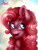 Size: 600x800 | Tagged: safe, artist:hoshikostarfell, pinkie pie, earth pony, pony, g4, obtrusive watermark, outdoors, solo, watermark