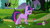 Size: 1280x720 | Tagged: safe, screencap, twilight sparkle, pony, unicorn, g4, magic duel, my little pony: friendship is magic, flower, hub logo, logo, outdoors, solo, the hub, unicorn twilight