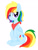 Size: 718x944 | Tagged: safe, artist:annasabi101, oc, oc:zap apple, pegasus, pony, folded wings, magical lesbian spawn, offspring, parent:applejack, parent:rainbow dash, parents:appledash, simple background, white background, wings