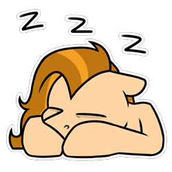 Size: 2000x2000 | Tagged: safe, artist:jellysketch, oc, oc only, pegasus, pony, eyes closed, high res, onomatopoeia, outline, simple background, sleeping, sleepy, solo, sound effects, transparent background, white outline, zzz