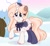 Size: 1333x1220 | Tagged: safe, artist:cstrawberrymilk, oc, oc only, oc:velvet vanity, pony, unicorn, art trade, base used, blonde mane, blonde tail, blue eyes, brown coat, brown hooves, clothes, colored ears, colored hooves, cream coat, eye markings, eyelashes, facial markings, female, female oc, frilly socks, headband, hooves, horn, long mane, long tail, mare, mare oc, neck ribbon, outdoors, raised hoof, screencap background, shawl, shiny hooves, show accurate, smiling, snow, socks, solo, standing on three hooves, striped mane, striped tail, tail, three toned mane, three toned tail, two toned coat, unicorn horn, unicorn oc, unshorn fetlocks, winter, winter outfit