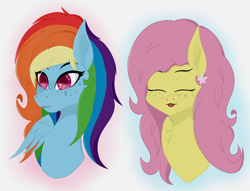 Size: 2540x1940 | Tagged: safe, artist:krymak, fluttershy, rainbow dash, g4, quick draw