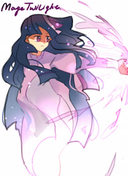 Size: 1476x2031 | Tagged: safe, artist:tingsan, twilight sparkle, human, g4, female, humanized, magic, solo