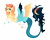 Size: 5600x4500 | Tagged: safe, artist:gigason, oc, oc only, oc:eclipsis, draconequus, hybrid, g4, absurd resolution, adoptable, blue and yellow, blue eyes, blue sclera, blue skin, cloven hooves, coat markings, colored, colored hooves, colored pinnae, colored sclera, colored wings, colored wingtips, curved horn, cyan eyes, cyan sclera, draconequus oc, ear fluff, facial markings, fangs, female, female oc, fetlock tuft, flat colors, flying, frown, gradient hair, gradient hooves, gradient mane, gradient wings, hooves, horn, hybrid wings, interspecies offspring, long body, long e yelashes, looking back, magical threesome spawn, mismatched hooves, mismatched wings, multicolored wings, multiple parents, obtrusive watermark, offspring, parent:discord, parent:nightmare moon, parent:sunset shimmer, shiny tail, simple background, slit pupils, snip (coat marking), socks (coat markings), solo, spread wings, starry tail, stripe (coat marking), striped horn, tail, three quarter view, transparent background, two toned body, two toned coat, two toned hair, two toned mane, unicorn horn, watermark, wings