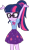 Size: 750x1305 | Tagged: safe, edit, edited screencap, editor:mrtoonlover83, screencap, sci-twi, twilight sparkle, human, equestria girls, equestria girls specials, g4, my little pony equestria girls: better together, my little pony equestria girls: holidays unwrapped, the cider louse fools, armpits, arms in the air, background removed, bow, clothes, cutie mark on clothes, female, geode of telekinesis, glasses, jewelry, magical geodes, not a vector, pendant, pocket, polo shirt, ponytail, purple skirt, sci-twi skirt, shirt, skirt, solo, teeth