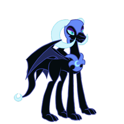 Size: 3000x3000 | Tagged: safe, derpibooru exclusive, nightmare moon, dragon, mlp fim's fourteenth anniversary, g4, concave belly, dragonified, helmet, peytral, simple background, slender, solo, species swap, spread wings, tall, thin, transparent background, wings