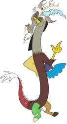 Size: 566x1037 | Tagged: safe, edit, edited screencap, editor:pascalmulokozi2, screencap, discord, draconequus, g4, my little pony: friendship is magic, season 9, the summer sun setback, background removed, not a vector, simple background, solo, transparent background