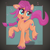 Size: 3500x3500 | Tagged: safe, artist:psfmer, sunny starscout, earth pony, pony, g5, abstract background, braid, braided ponytail, chest fluff, concave belly, cute, daaaaaaaaaaaw, female, heart, high res, mare, open mouth, open smile, passepartout, ponytail, smiling, solo, standing on two hooves, sunnybetes, unshorn fetlocks