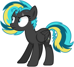 Size: 1658x1502 | Tagged: safe, artist:sapphiretwinkle, oc, oc only, oc:static shock, pegasus, pony, female, mare, simple background, solo, transparent background