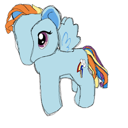 Size: 750x750 | Tagged: safe, artist:anonymous, rainbow dash, pegasus, g4, female, funrise, merchandise, plushie, simple background, solo, toy, transparent background